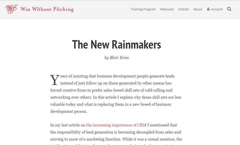 The New Rainmakers